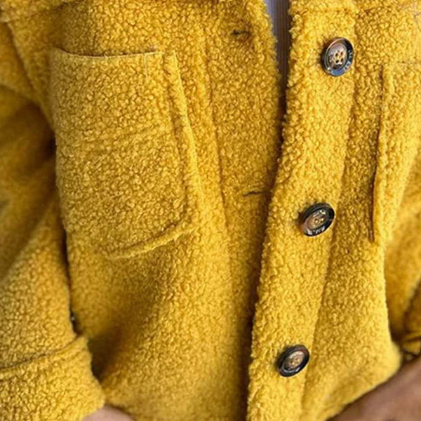 Herbstliche Teddyjacke - Dion | Kuschelig warm mit stilvollem Reverskragen