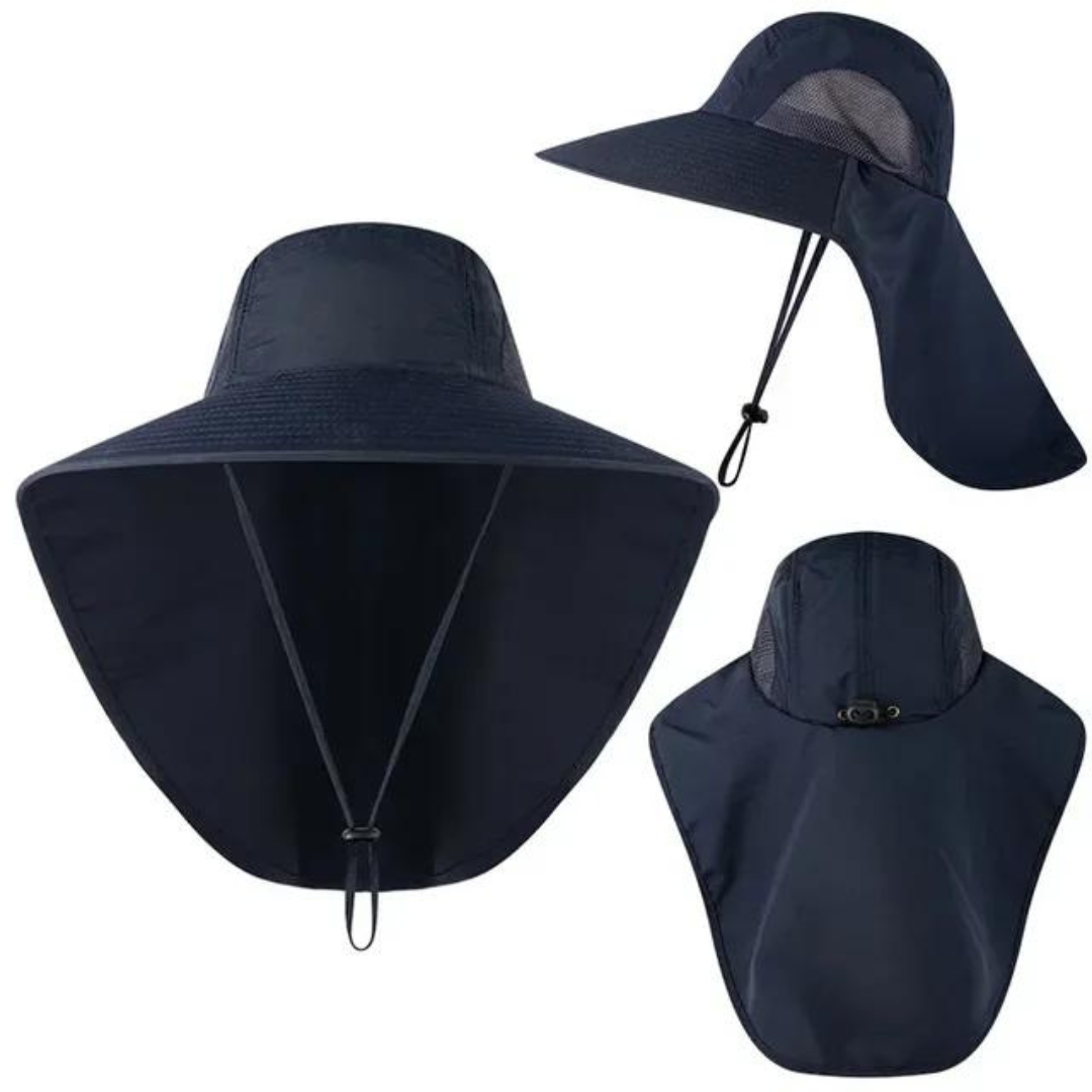 UV-Schutz Sonnenhut Damen mit Netz & Kordelzug – Freja