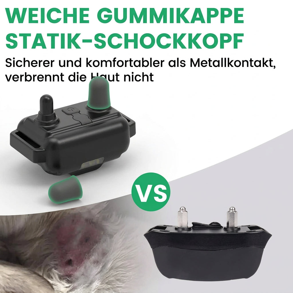 Empfänger mit weichen Gummikappen an den Kontaktpunkten im Vergleich zu einem Empfänger mit Metallkontakten 3