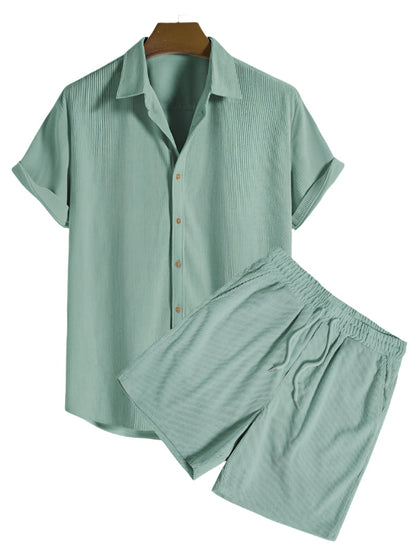 Trendige Herren Sommer-Set mit Streifenlook - StrandStil
