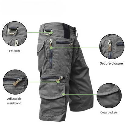 Schnelltrocknende Outdoor-Cargoshorts für Herren – TrailFlex