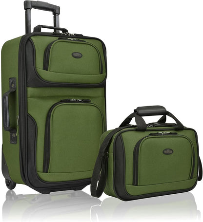2-teiliges weiches Handgepäck-Set mit erweiterbarem Design und Skate-Rollen