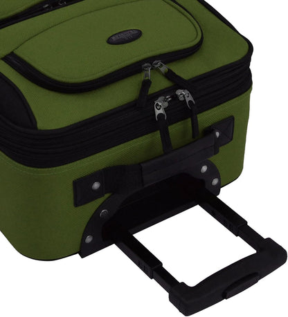 2-teiliges weiches Handgepäck-Set mit erweiterbarem Design und Skate-Rollen