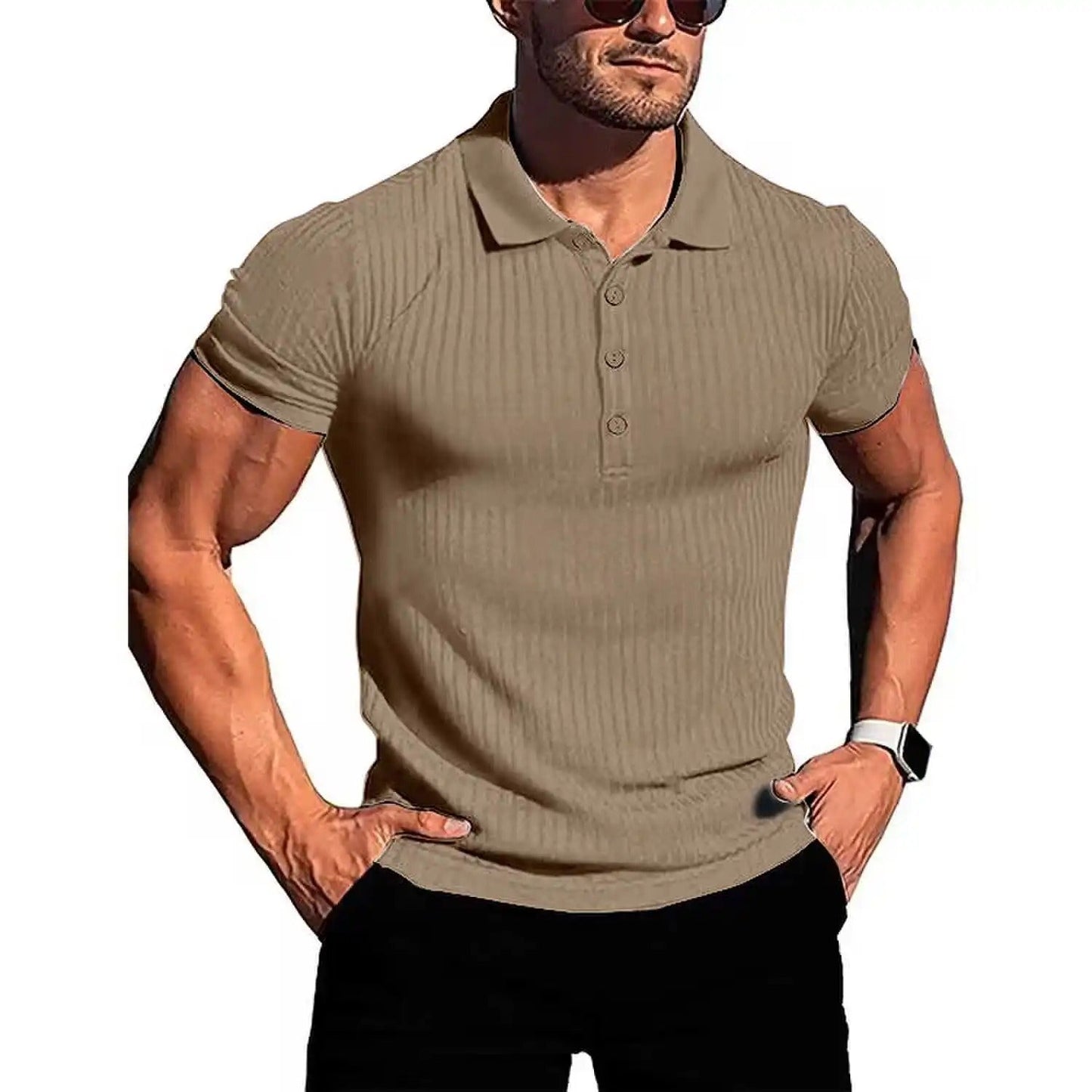 Bequem & Stilvoll Atmungsaktives Herren Poloshirt mit Knopfleiste – Nevan