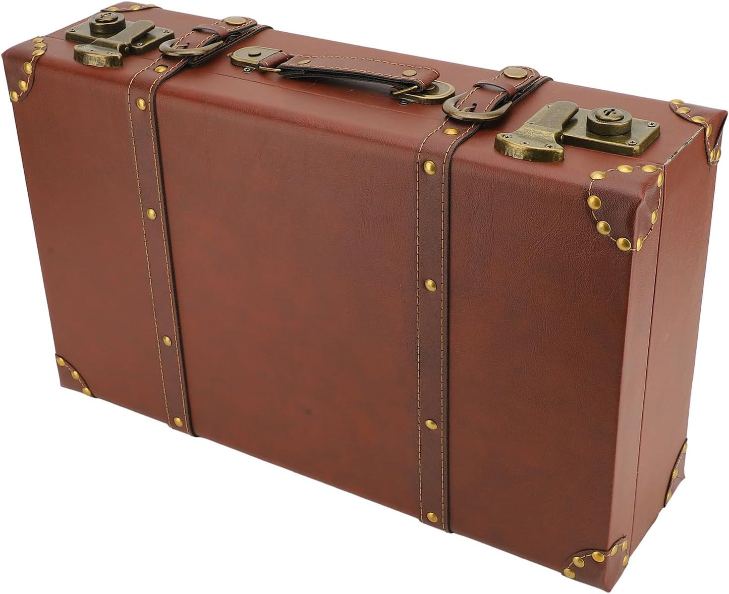 Vintage Leder-Overnight-Handgepäckkoffer mit Legierungsschloss – Heritage Braun