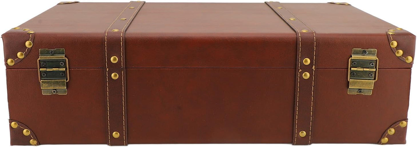 Vintage Leder-Overnight-Handgepäckkoffer mit Legierungsschloss – Heritage Braun