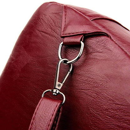 Premium wasserdichter Lederrucksack für Damen