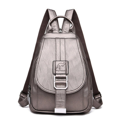 Premium wasserdichter Lederrucksack für Damen
