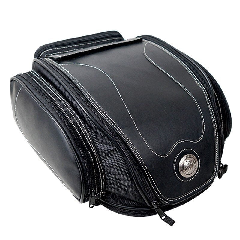 Wasserdichte Motorrad-Hecktasche mit ausklappbarem Stauraum