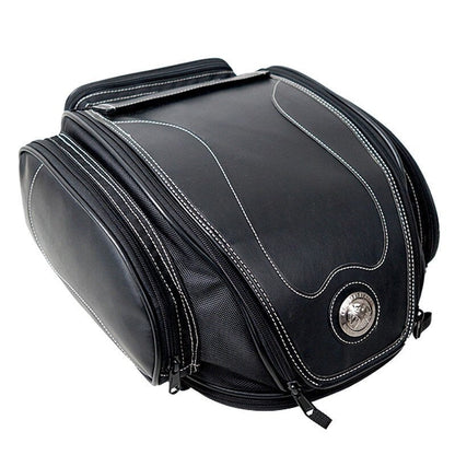 Wasserdichte Motorrad-Hecktasche mit ausklappbarem Stauraum