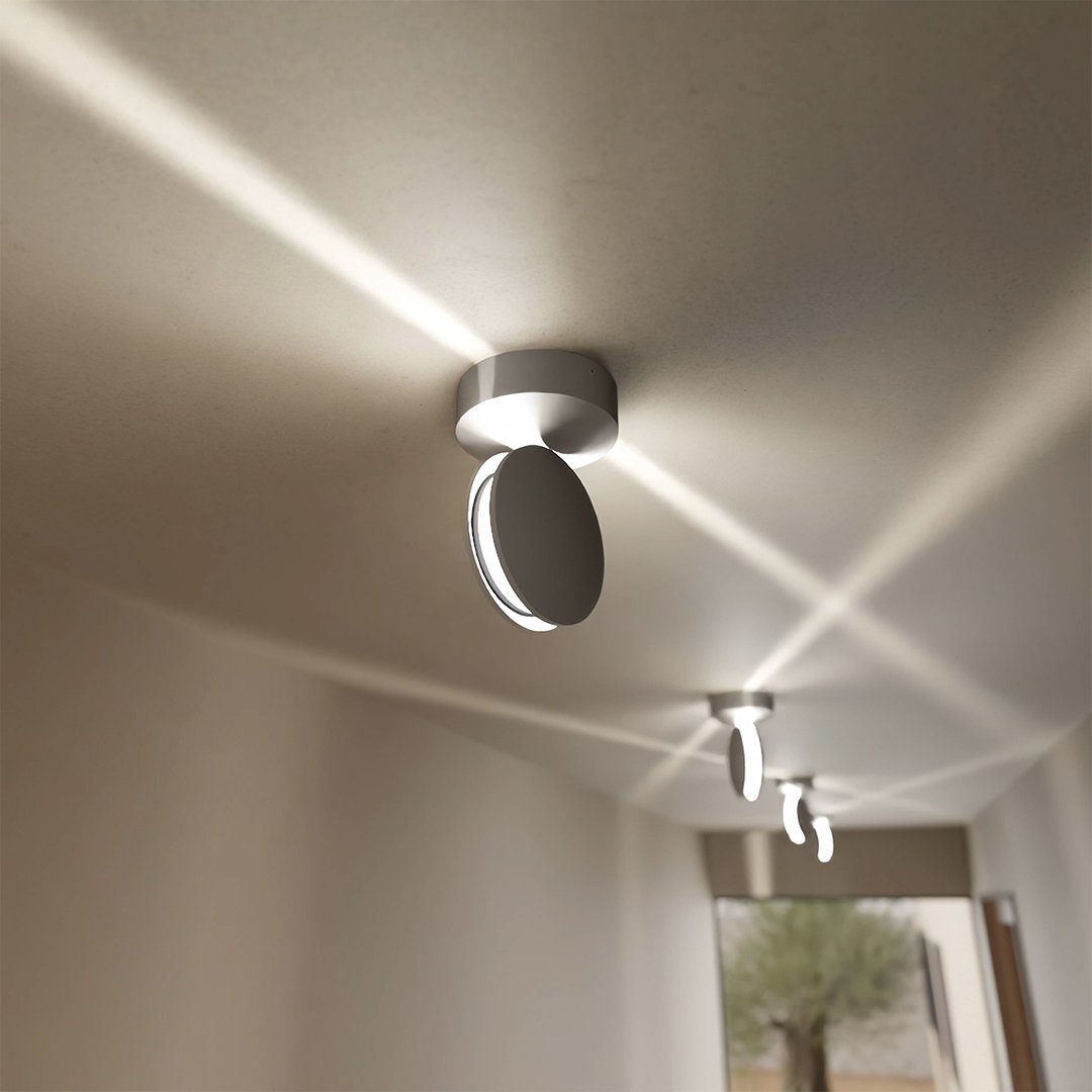 weiße LED-Wandleuchte im detail